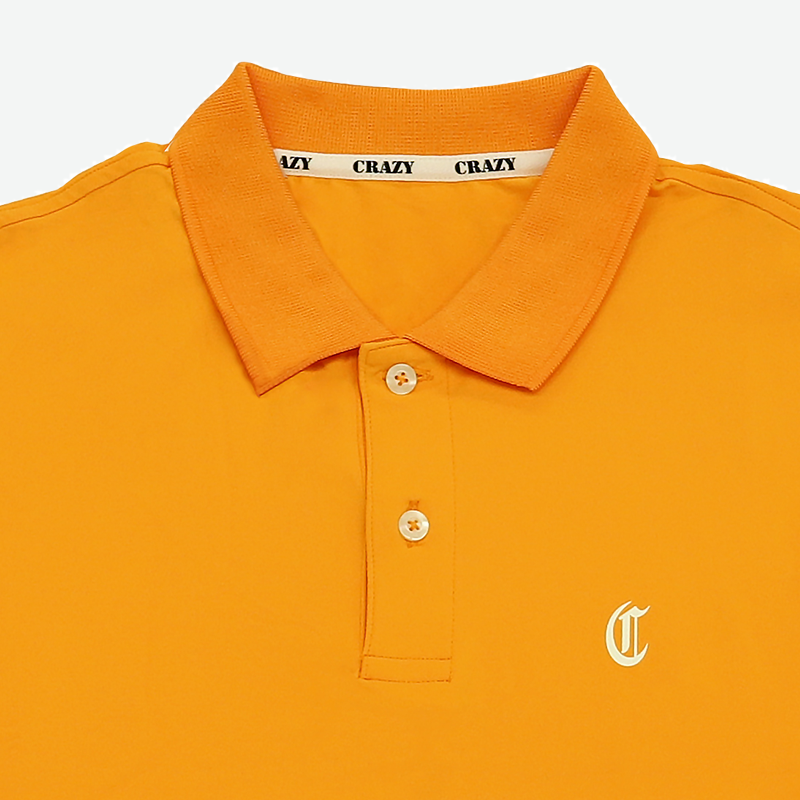 クレイジードライポロシャツDRY ポロシャツ OR（オレンジ）ロゴ